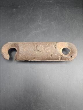Antique 3lb Cast Iron Linkable Sash Weight Hook Eye Window Weight Desk Decor 7"
